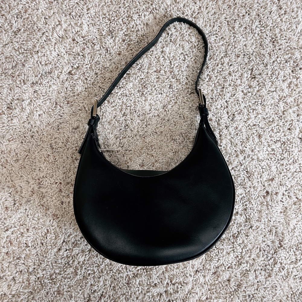 COS mini leather crescent bag